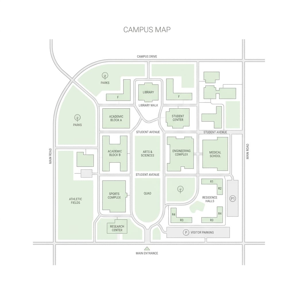 Campus Map Background